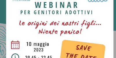 SAVE THE DATE - Webinar per i genitori adottivi